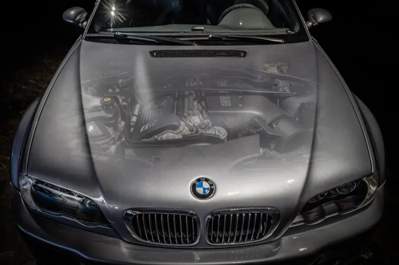 E46 M3 CSLのフロントビュー